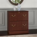 Lateral File Cabinet in Harvest Cherry — Lockable, ANSI/BIFMA Certified