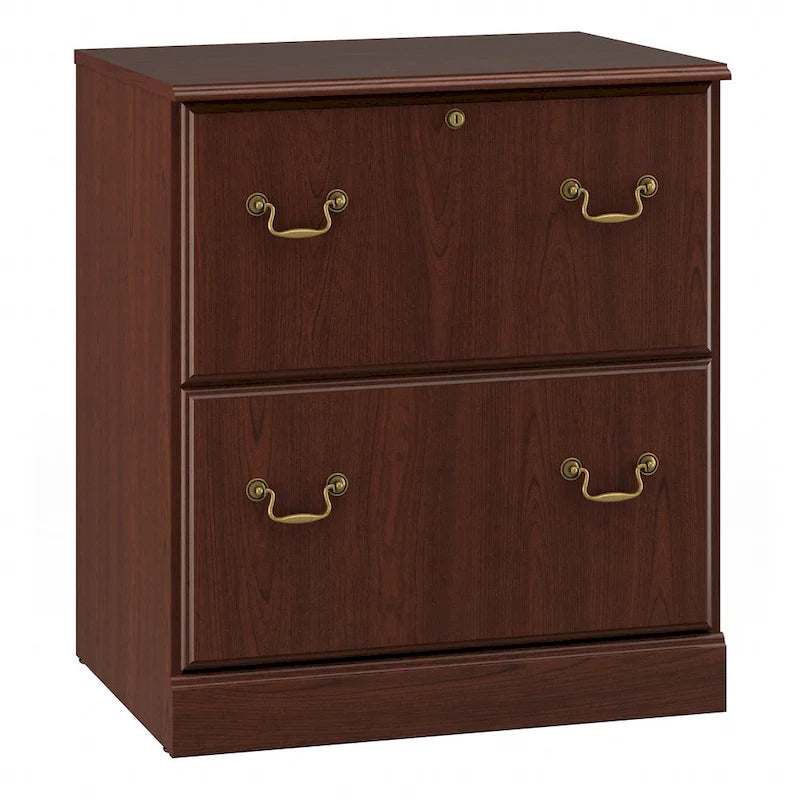Lateral File Cabinet in Harvest Cherry — Lockable, ANSI/BIFMA Certified