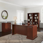 Lateral File Cabinet in Harvest Cherry — Lockable, ANSI/BIFMA Certified