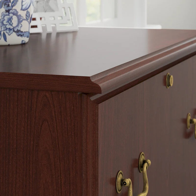 Lateral File Cabinet in Harvest Cherry — Lockable, ANSI/BIFMA Certified