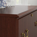 Lateral File Cabinet in Harvest Cherry — Lockable, ANSI/BIFMA Certified