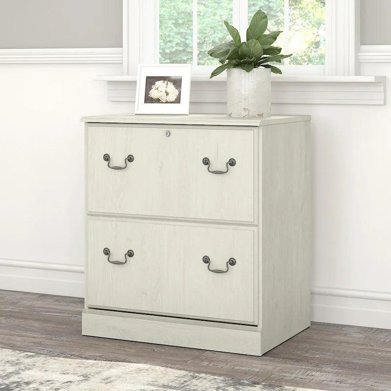 Lateral File Cabinet in Harvest Cherry — Lockable, ANSI/BIFMA Certified