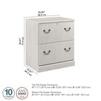 Lateral File Cabinet in Harvest Cherry — Lockable, ANSI/BIFMA Certified