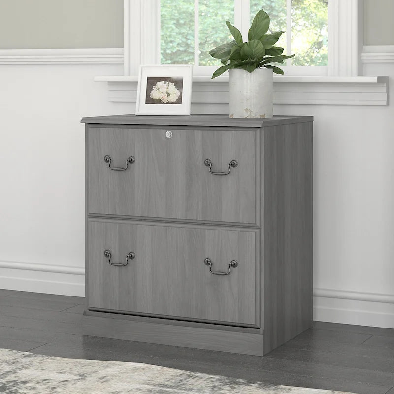 Lateral File Cabinet in Harvest Cherry — Lockable, ANSI/BIFMA Certified