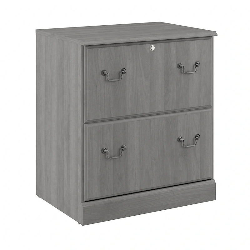 Lateral File Cabinet in Harvest Cherry — Lockable, ANSI/BIFMA Certified