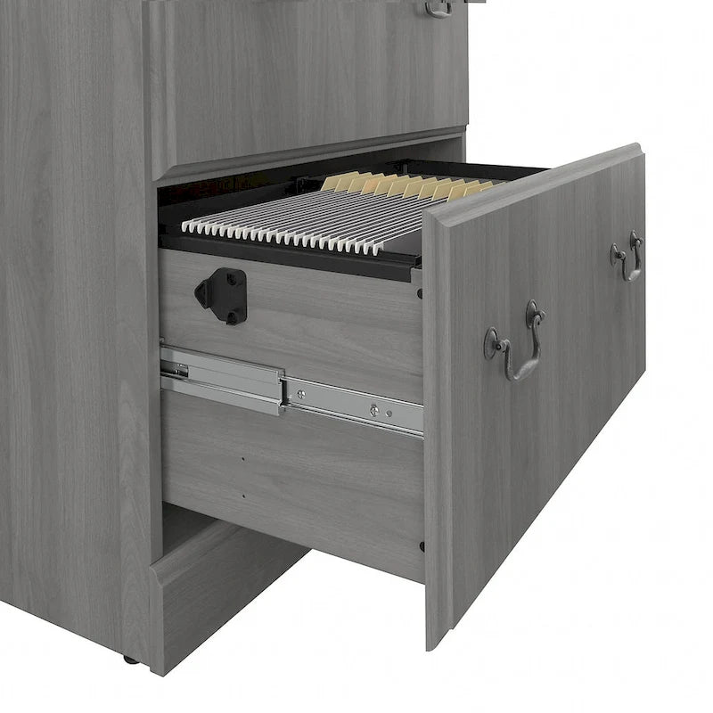 Lateral File Cabinet in Harvest Cherry — Lockable, ANSI/BIFMA Certified