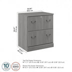 Lateral File Cabinet in Harvest Cherry — Lockable, ANSI/BIFMA Certified