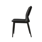 Set of 2 Modern Minimalist PU Leather Dining Chairs