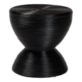 Laminated Natural Rattan Hourglass Side Table — Boho Chic, Fully Assembled