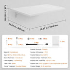 Floating Wall Mount Desk, Foldable Table for Home or Office