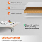 Floating Wall Mount Desk, Foldable Table for Home or Office
