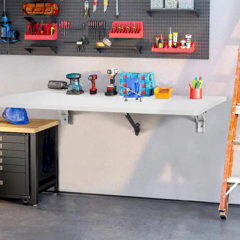 Floating Wall Mount Desk, Foldable Table for Home or Office