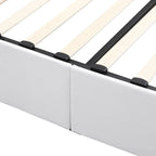 Upholstered Platform Bed with Hydraulic Storage System