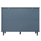 Retro Style 47.24 Horizontal Dresser with 3 Drawer and 3 Door, Carved Panel for Bedroom, Living Room