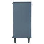 Retro Style 47.24 Horizontal Dresser with 3 Drawer and 3 Door, Carved Panel for Bedroom, Living Room