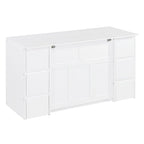 Murphy Bed with Storage Drawers, Cabinets & Built-In USB Charging Ports