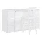 Murphy Bed with Storage Drawers, Cabinets & Built-In USB Charging Ports