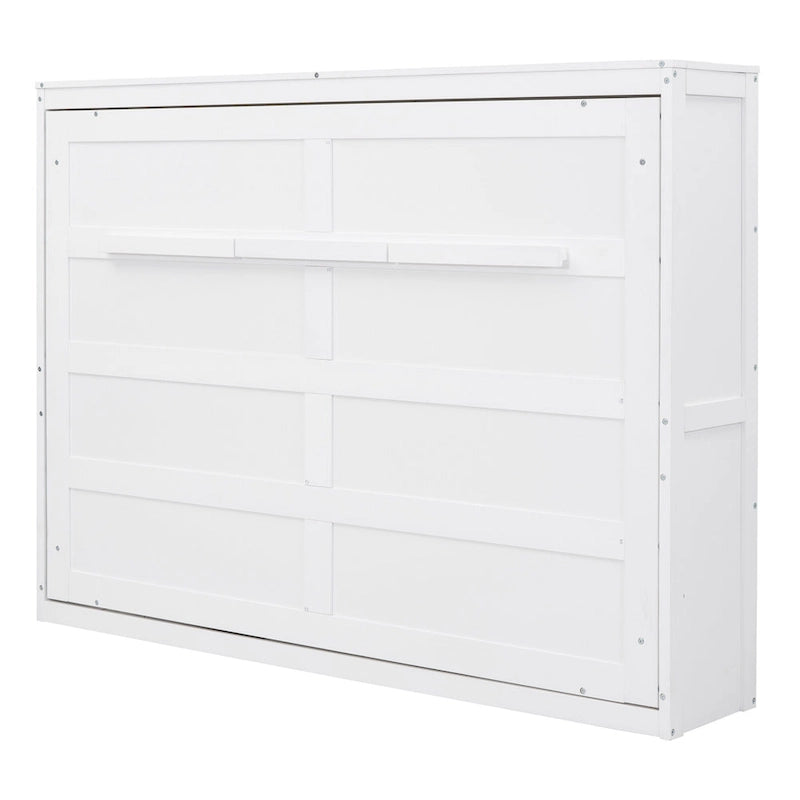 Full Size Wooden Wall Murphy Bed — Space-Saving Foldable Wall Bed