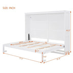 Full Size Wooden Wall Murphy Bed — Space-Saving Foldable Wall Bed