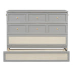 Full Size Murphy Bed with Storage Drawers & Space-Saving Cabinet Design