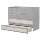 Full Size Murphy Bed with Storage Drawers & Space-Saving Cabinet Design