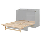 Full Size Murphy Bed with Storage Drawers & Space-Saving Cabinet Design