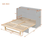 Full Size Murphy Bed with Storage Drawers & Space-Saving Cabinet Design