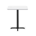 24 x 30 Rectangular Laminate Table Top with 22 x 22 Table Height Base - 24W x 30D x 31.125H
