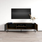 Modern 2-Door TV Stand Console — Fits Up to 70", Matte Finish, EU-Made