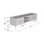 Modern 2-Door TV Stand Console — Fits Up to 70", Matte Finish, EU-Made