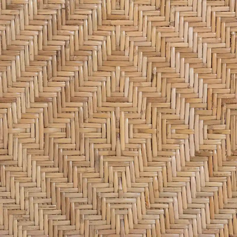 Mid-Century Modern Handcrafted Natural Rattan Dining Chair — Boho Style