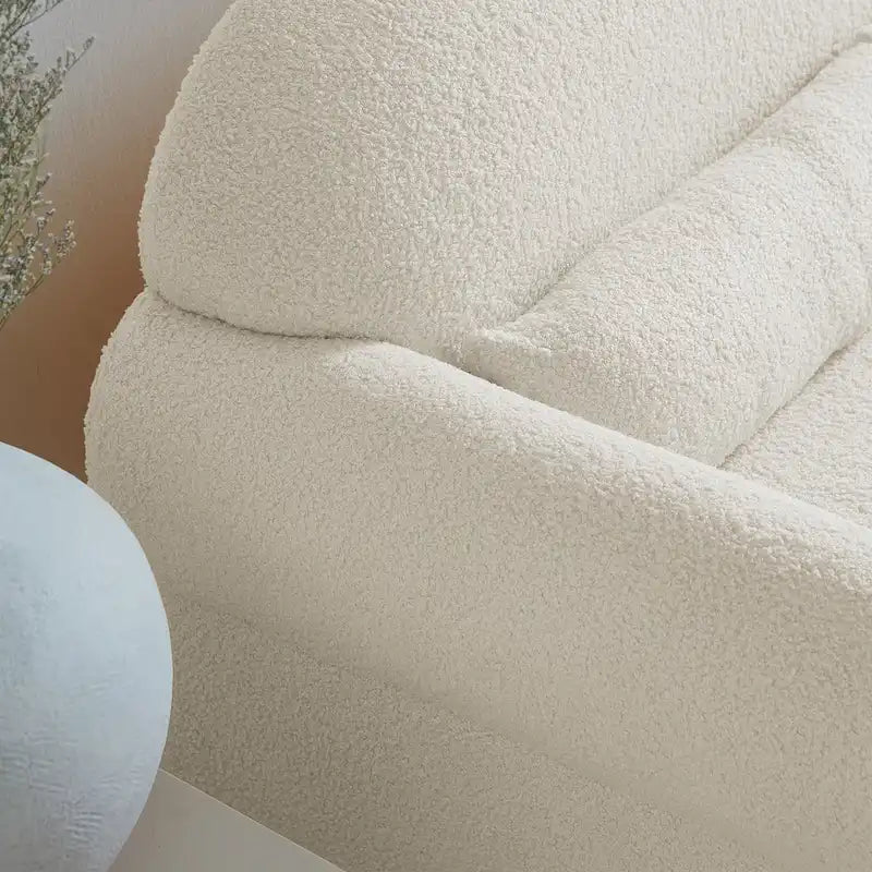 [VIDEO provided]modern boucle loveseat for Living room