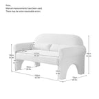 [VIDEO provided]modern boucle loveseat for Living room
