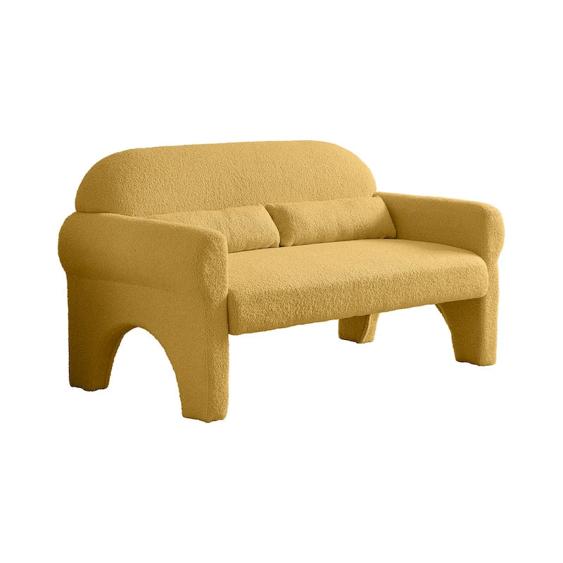 [VIDEO provided]modern boucle loveseat for Living room