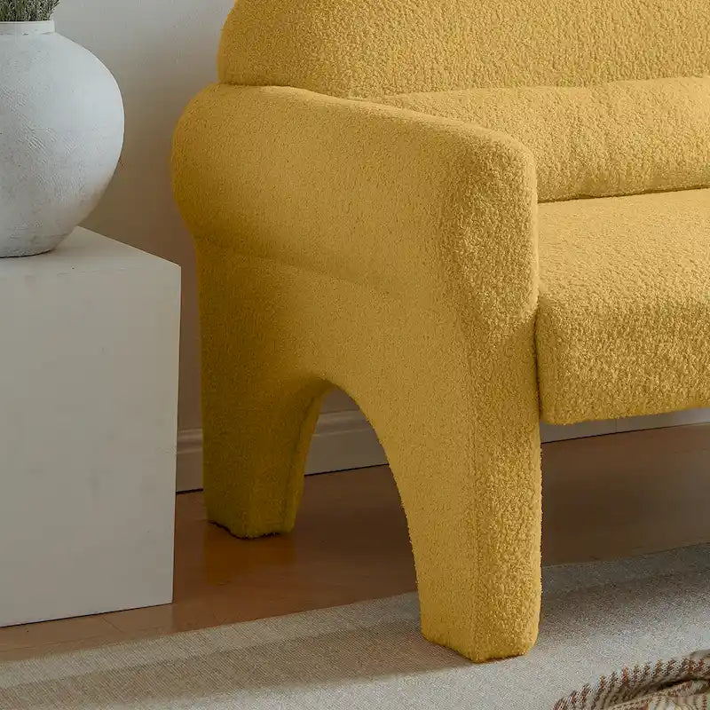 [VIDEO provided]modern boucle loveseat for Living room
