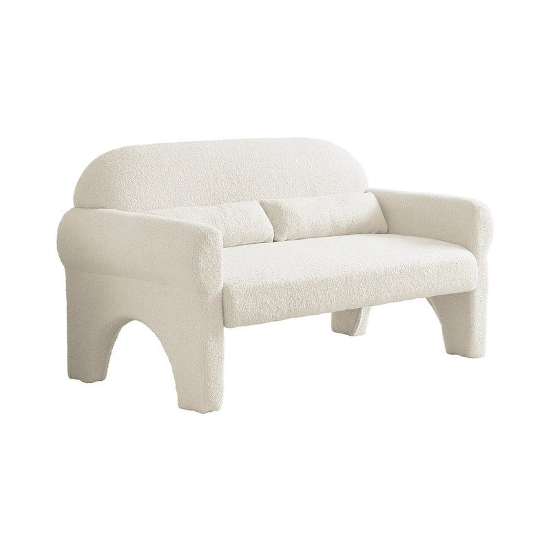 [VIDEO provided]modern boucle loveseat for Living room