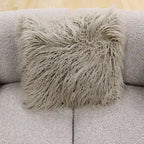 Curved Sculptural Sofa with 3 Pillows — Pet-Friendly Polyester, White or Grey