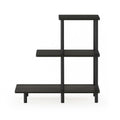 3-Tier Tall Sofa Side Table — No-Tool Assembly, Espresso/Black