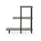 3-Tier Tall Sofa Side Table — No-Tool Assembly, Espresso/Black