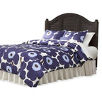 King Headboard — British Tropical Design, Espresso or Brushed White Finish