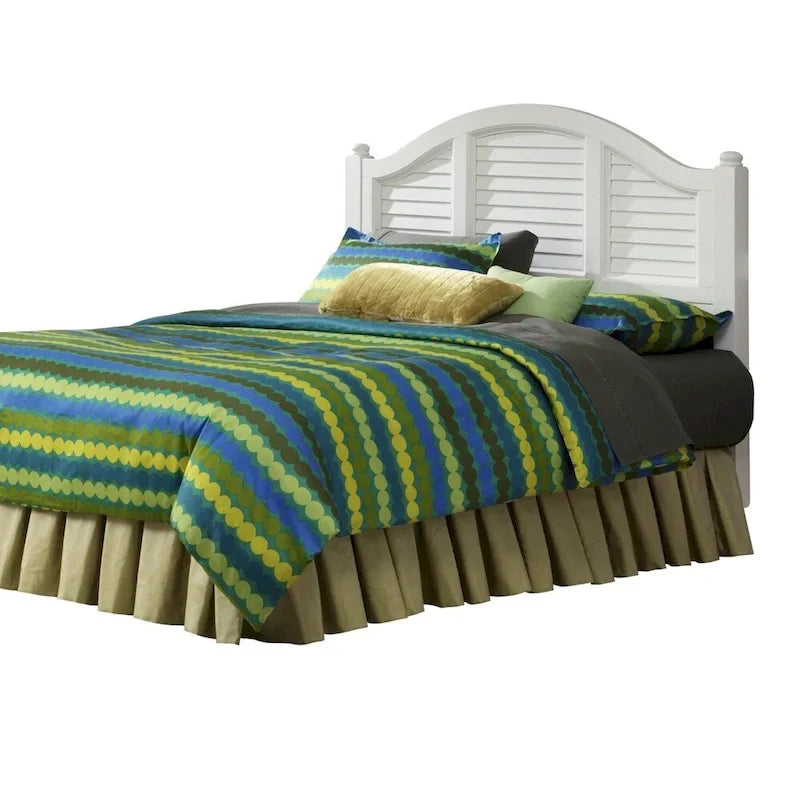 King Headboard — British Tropical Design, Espresso or Brushed White Finish