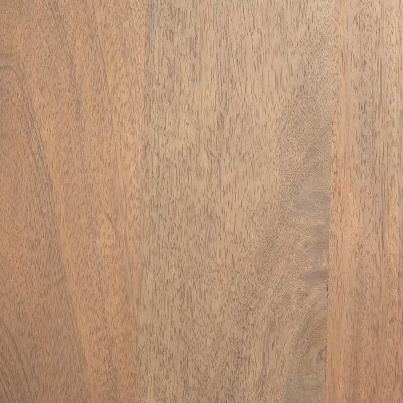 60-Inch Round Solid Wood Dining Table — Light Brown Beveled Sculpted Base