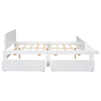 Full Bed with Footboard Bench,2 drawers