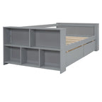 Twin Size Daybed with Shelves and Drawers
