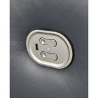 Modern Steel Power Reclining Sofa with USB Port & Adjustable Headrest