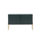 48-Inch Green Mid-Century Modern Console Table — Sideboard Buffet with Storage