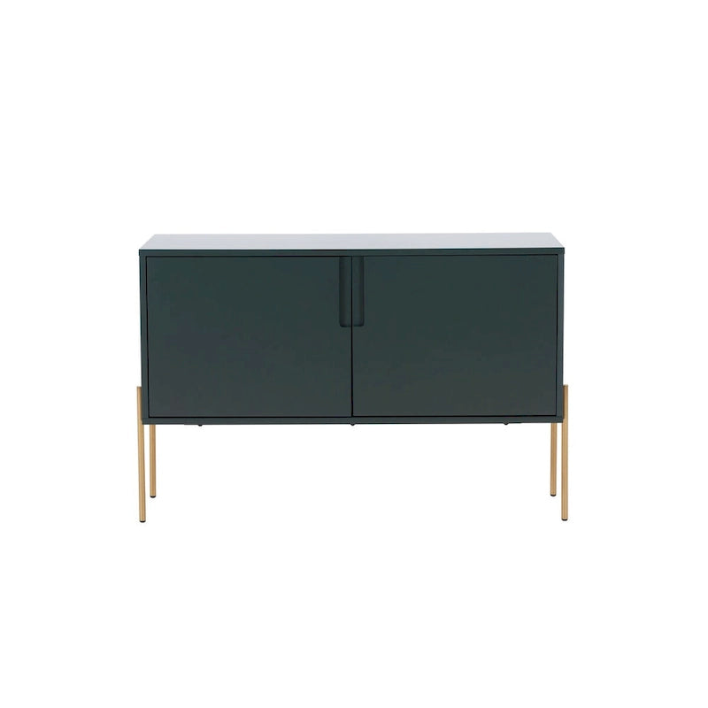 48-Inch Green Mid-Century Modern Console Table — Sideboard Buffet with Storage