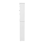 Brown Farmhouse Over the Toilet Cabinet Storage Organizer with 2 Shelves