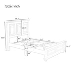 Traditional Town and Country Style Pinewood Vintage Bed Frame